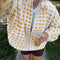 Sherpa Sunflower Jacket | | S | Agnese Studios