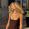 Solara Amaris Brown Dress | | S | Agnese Studios