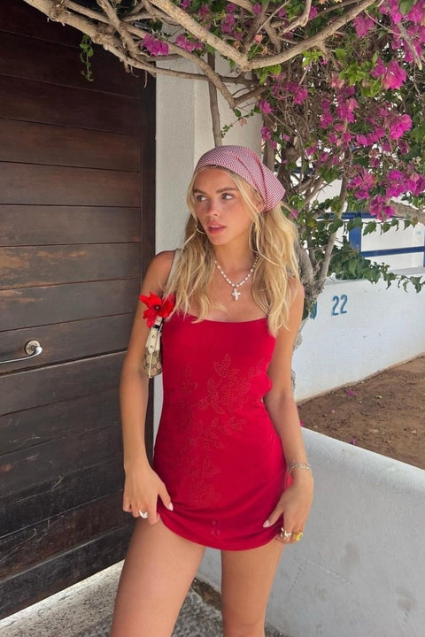 Solara Amaris Red Dress | | S | Agnese Studios