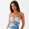 Tropicanne Blue Dress | | S | Agnese Studios