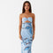Tropicanne Blue Dress | | S | Agnese Studios