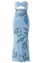 Tropicanne Blue Dress | | S | Agnese Studios